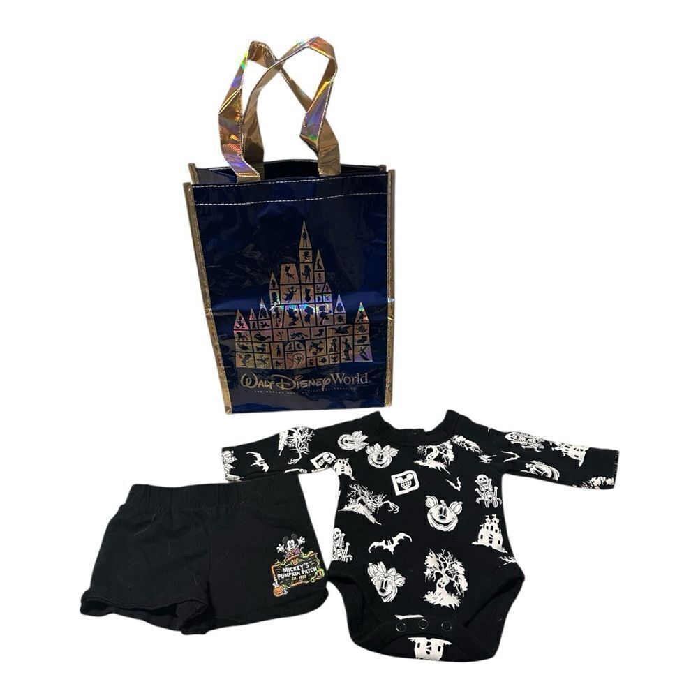 Disney World Halloween Baby Outfit with Disney tote Gift Bag